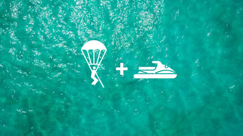 Sea pack 1, parascending y moto de agua