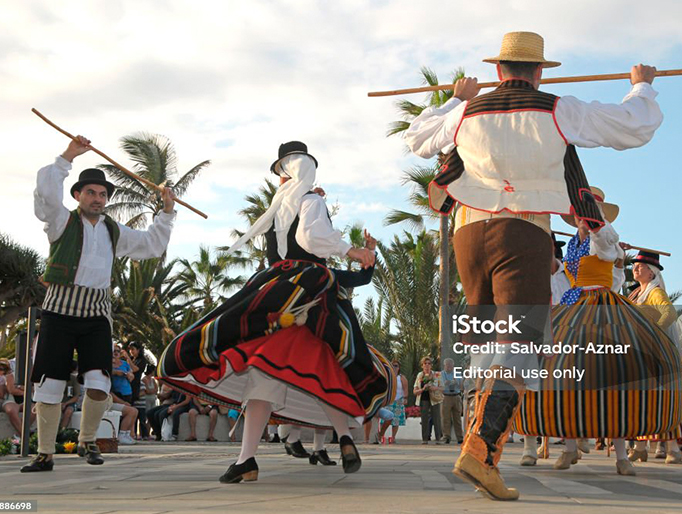 Baile típico en Canarias